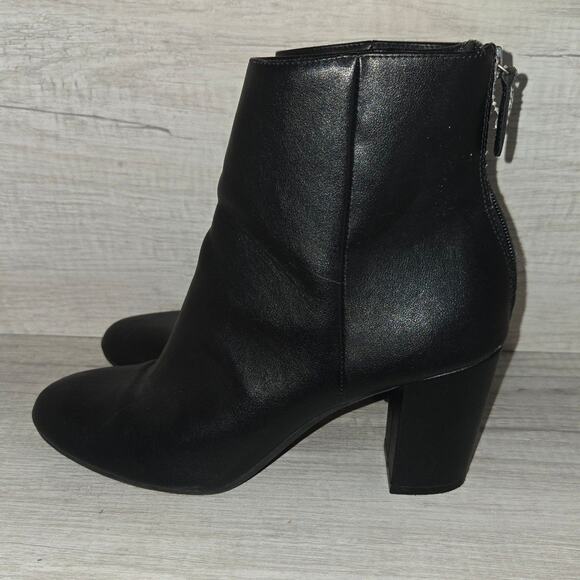 Christian Siriano Black Chunky Heel Ankle Boots 9.5 - Picture 1 of 7